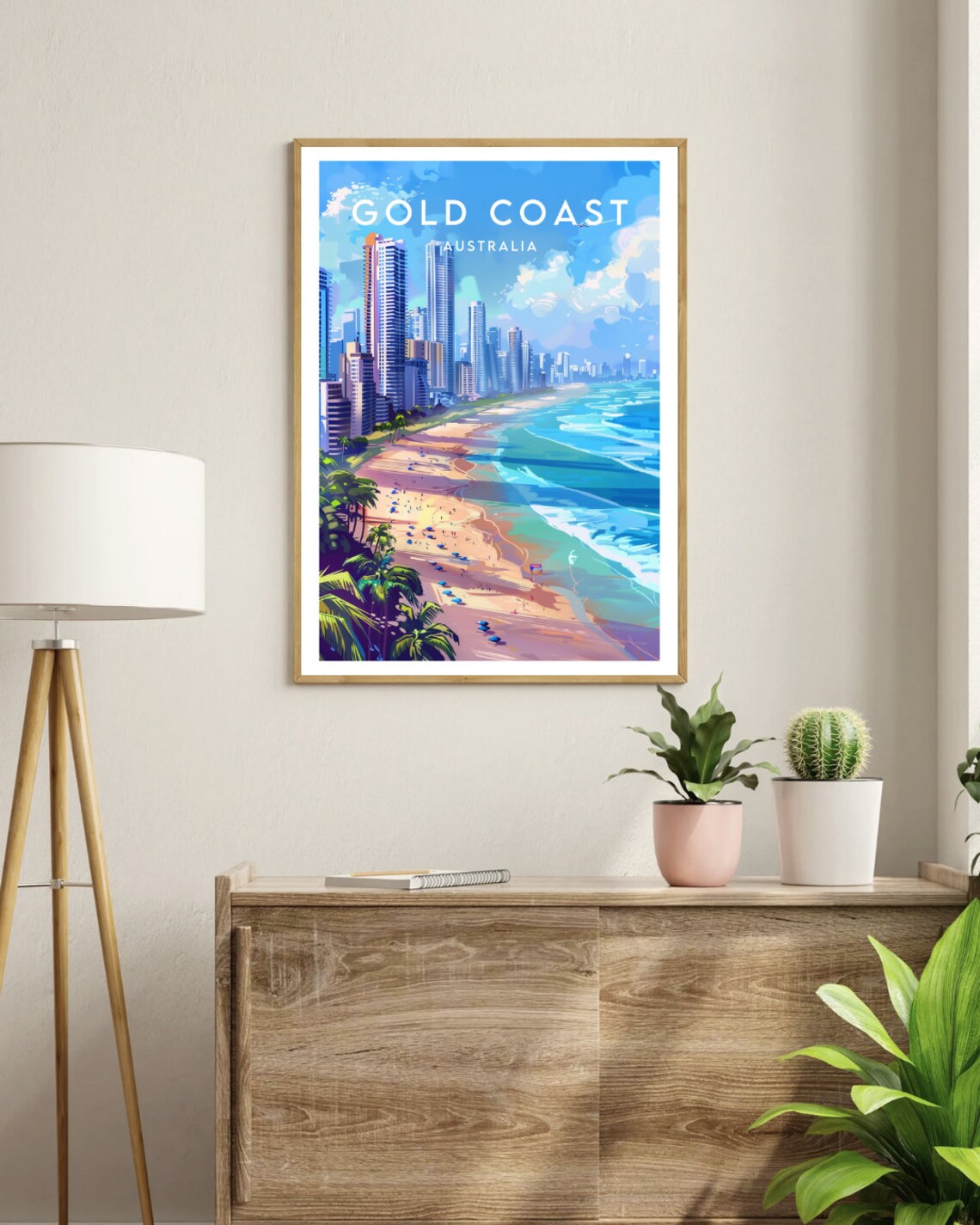 Gold Coast Travel Poster, Australia Wall Art Print - Image 3