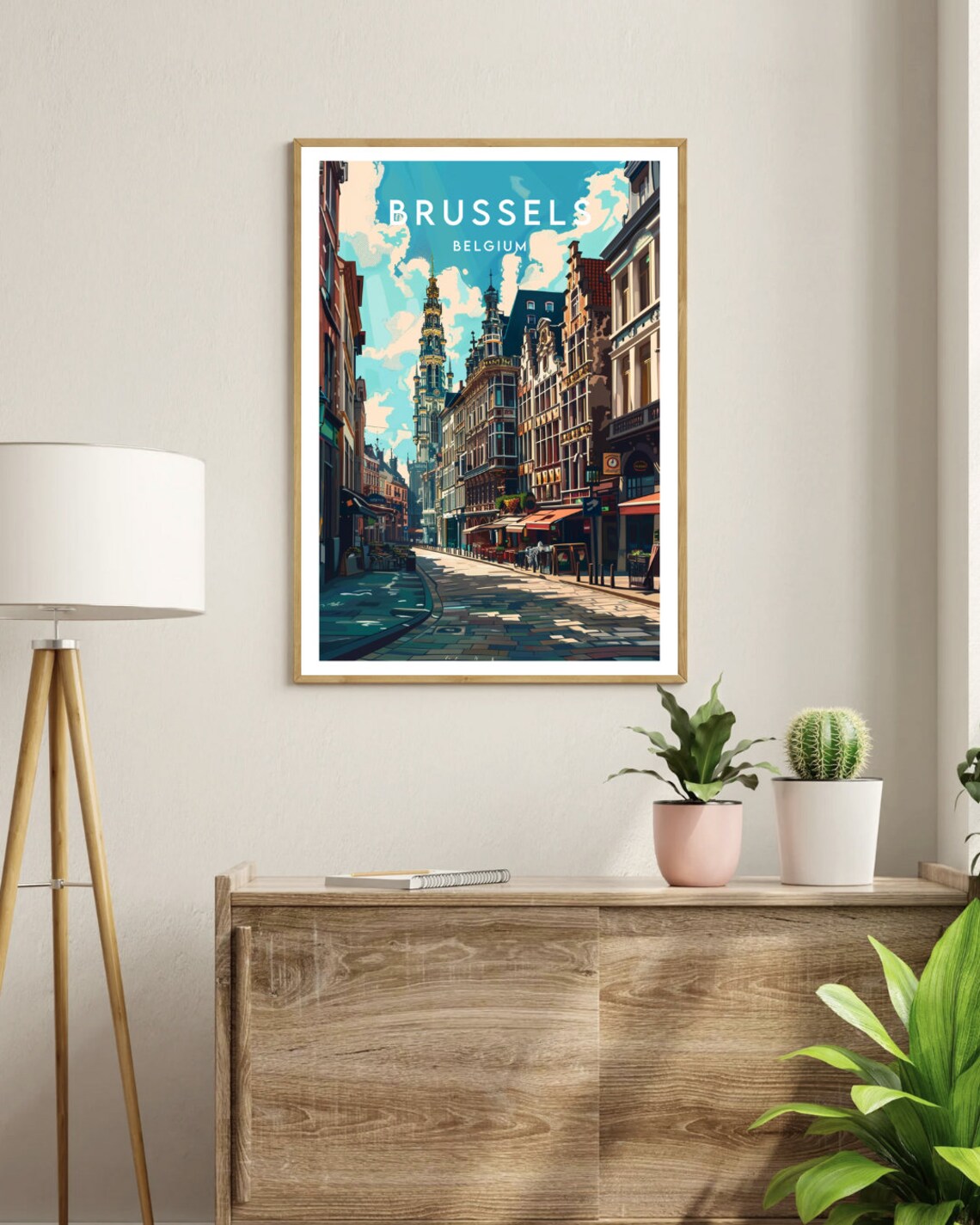 Brussels Travel Poster, Belgium Europe Wall Art - Image 3