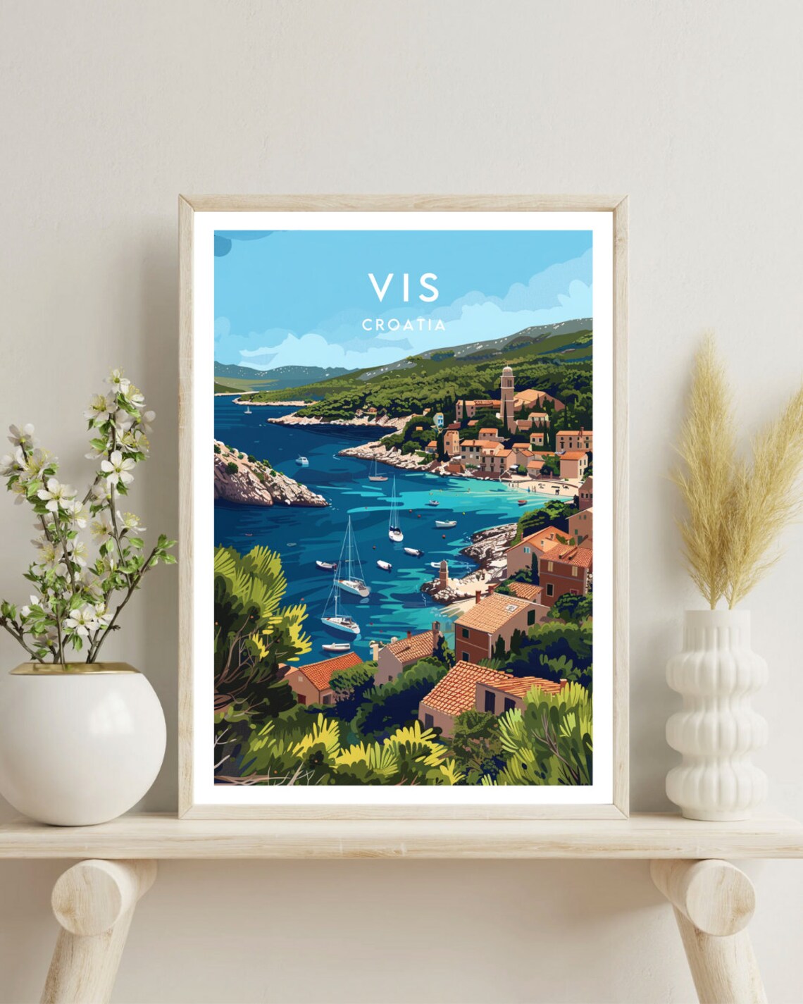 Vis Travel Poster, Croatia Europe Art Print - Image 4