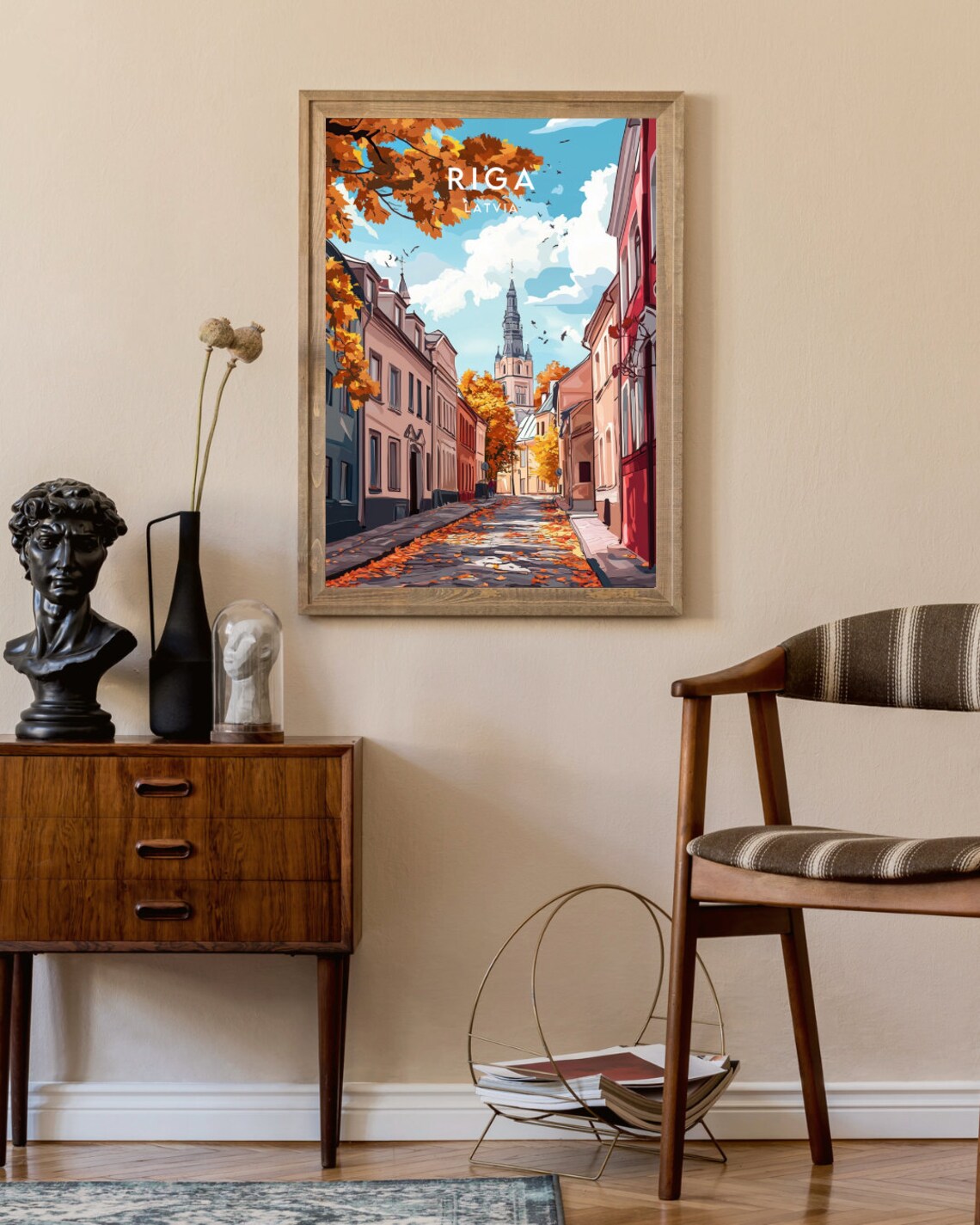 Riga Travel Poster, Latvia Europe Wall Art - Image 2