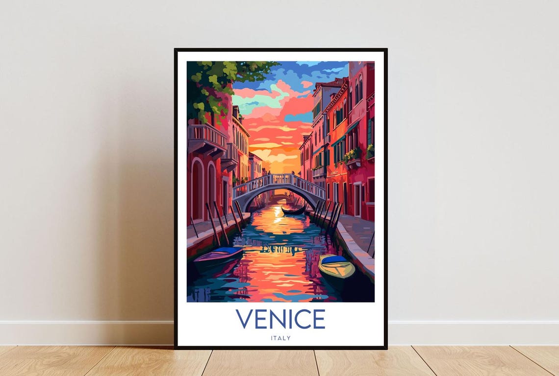 Venice Travel Print Italy Venice Poster Italy Poster Travel Wall Art Italy Print Venice Print Italy Wall Art Venice Wall Art