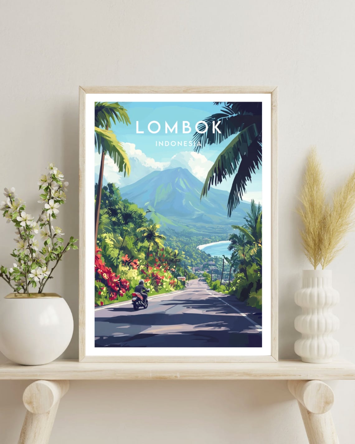 Lombok Travel Poster, Indonesia Place Print - Image 4