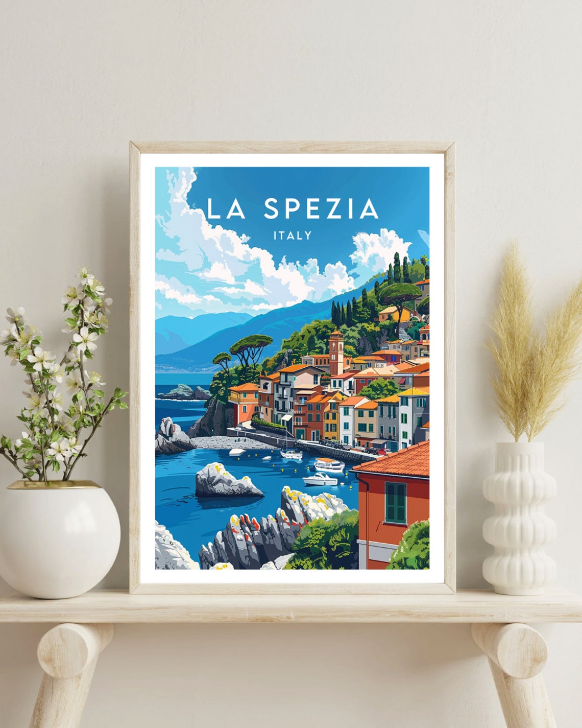 La Spezia Travel Print Italy La Spezia Poster Italy Poster Travel Wall Art Italy Print Poster Italy Europe La Spezia Italian - Image 4