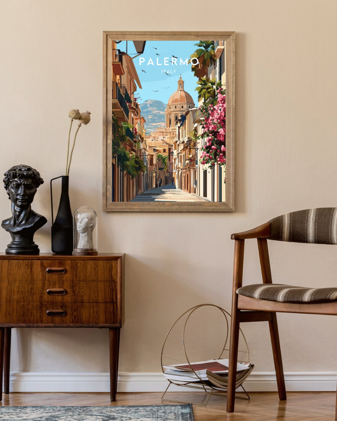 Palermo Travel Poster, Italy Europe Wall Art - Image 2