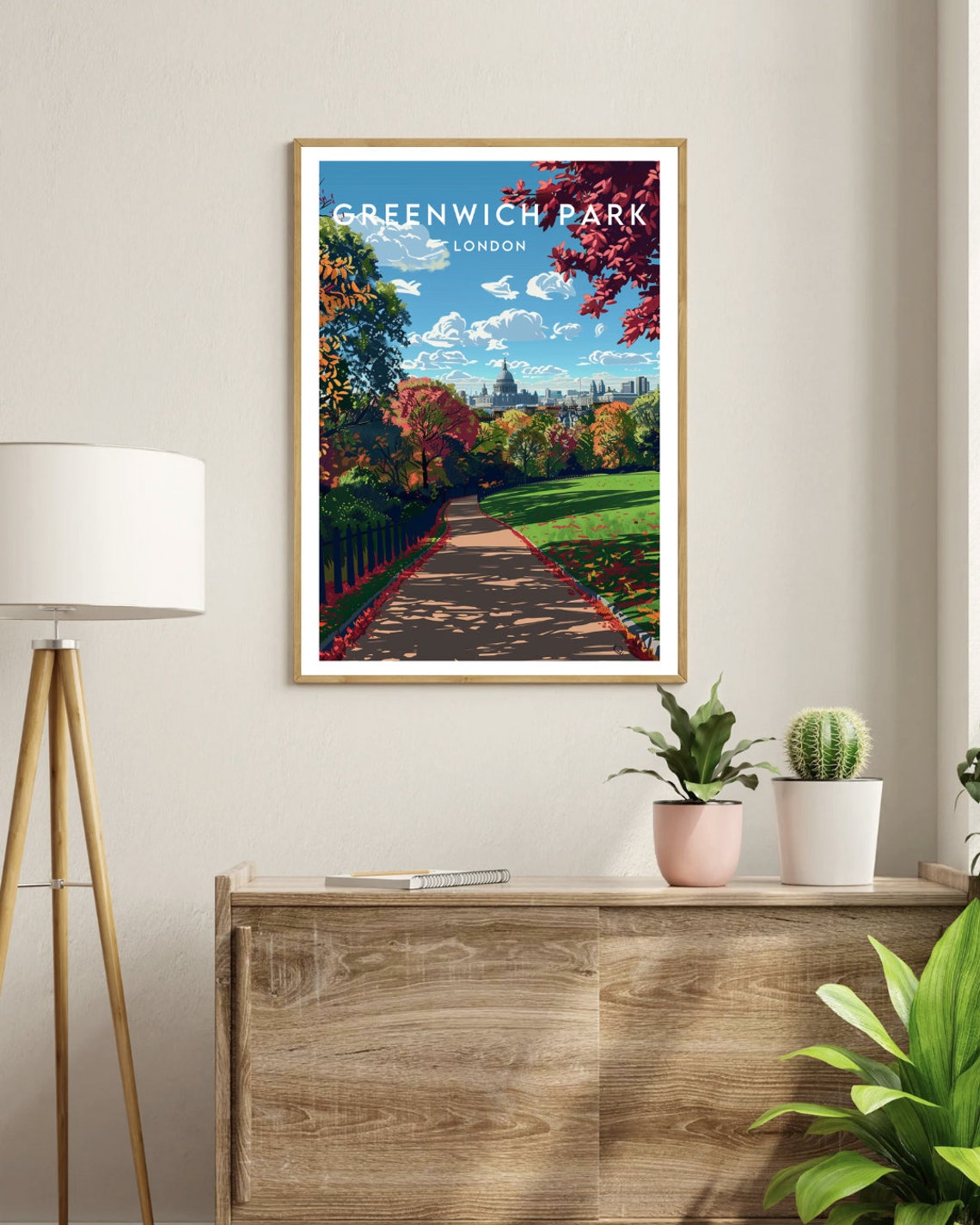 Greenwich Park Travel Print London Greenwich Park Poster London Poster Travel Wall Art London Print England London Greenwich Park - Image 3
