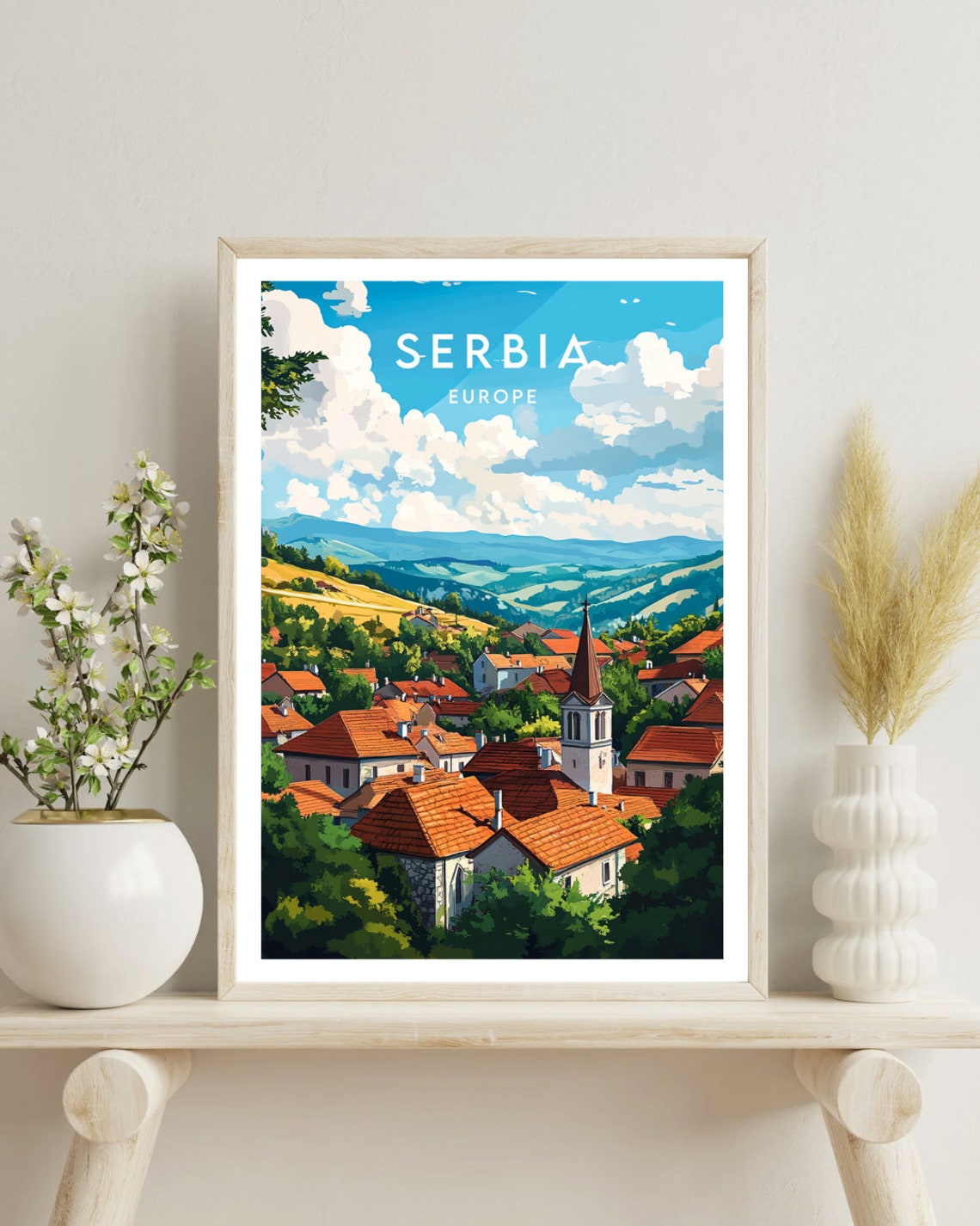 Serbia Travel Print Europe Europe Poster Serbia Poster Travel Wall Art Serbia Print Serbia Europe Belgrade Wall Art Belgrade Print - Image 4