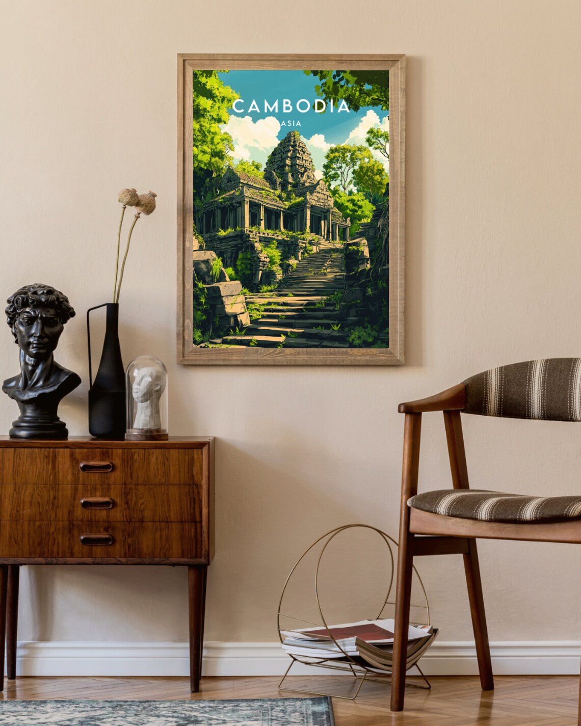 Angkor Wat Cambodia Travel Poster, Southeast Asia - Image 2