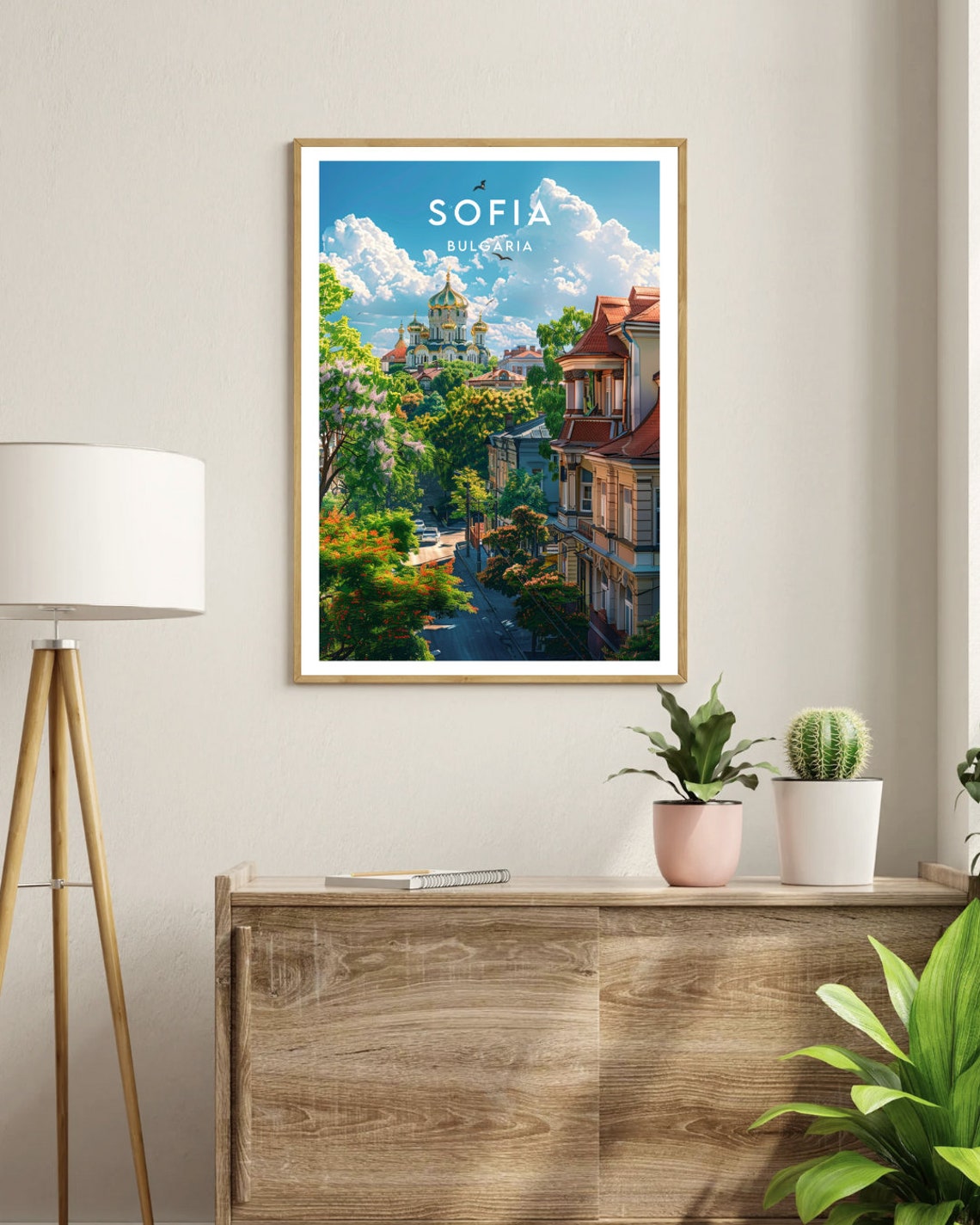 Sofia Bulgaria Alexander Nevsky Cathedral Golden Dome Poster - Image 3