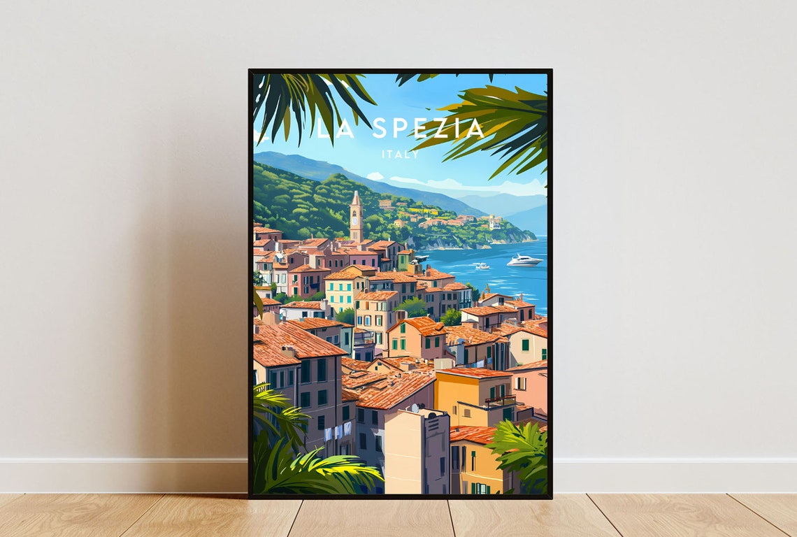 La Spezia Travel Print Italy La Spezia Poster Italy Poster Travel Wall Art Italy Print Poster Italy Europe La Spezia Art Italian