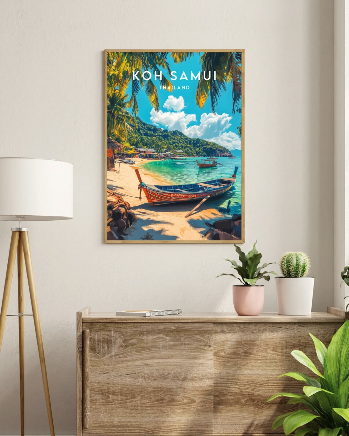 Koh Samui Travel Poster, Thailand Art Print - Image 3