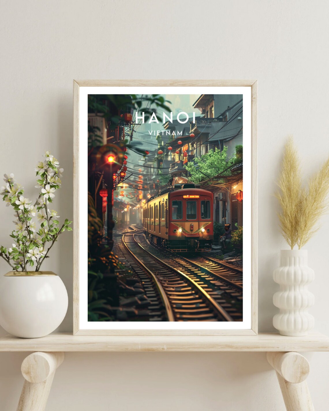 Hanoi Travel Print, Vietnam Wall Art Poster - Image 4