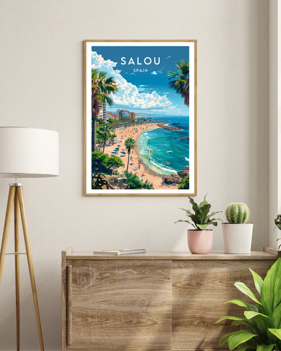 Salou Travel Poster, Spain Europe Wall Art - Image 3