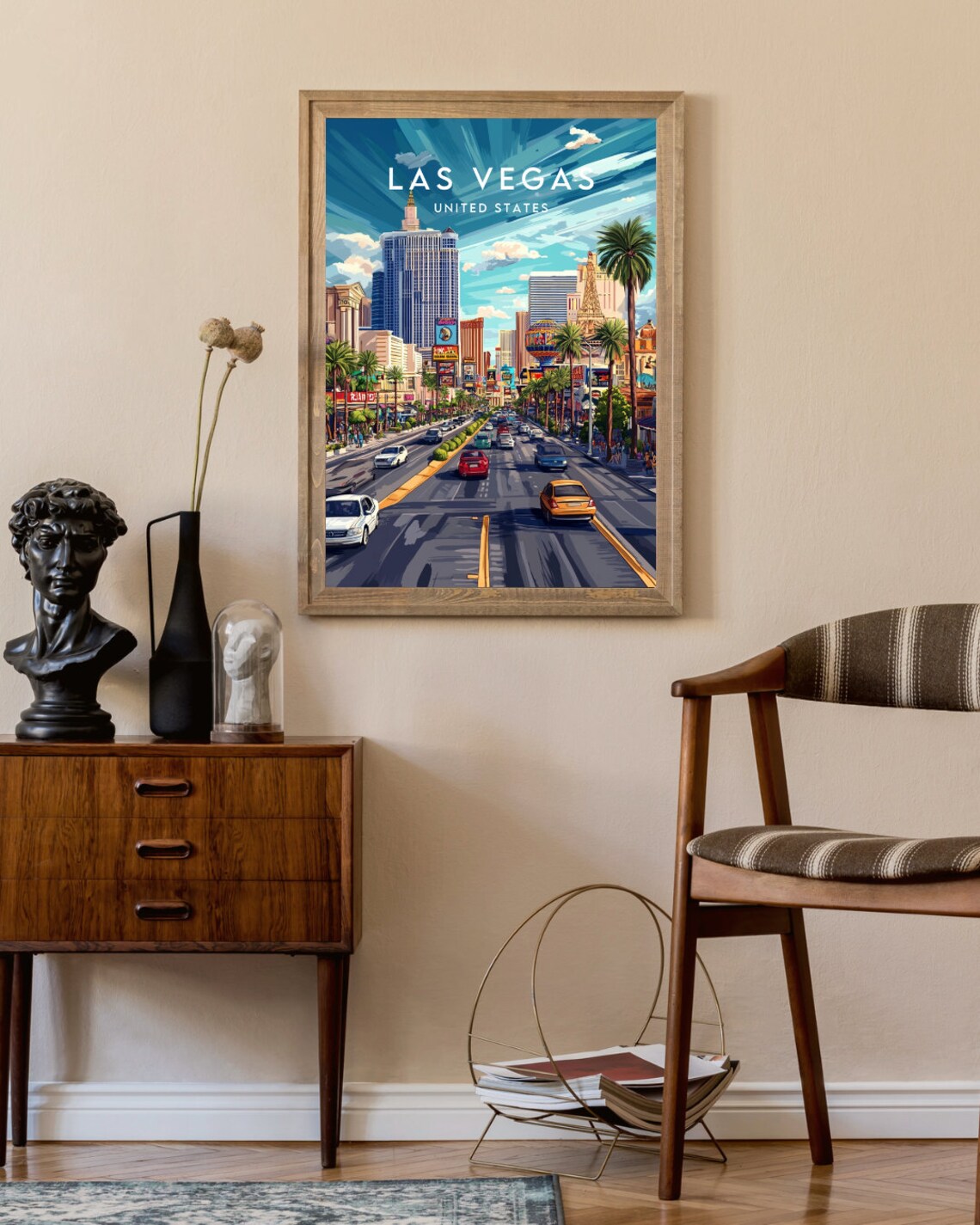Las Vegas Travel Poster, United States Travel Art - Image 2