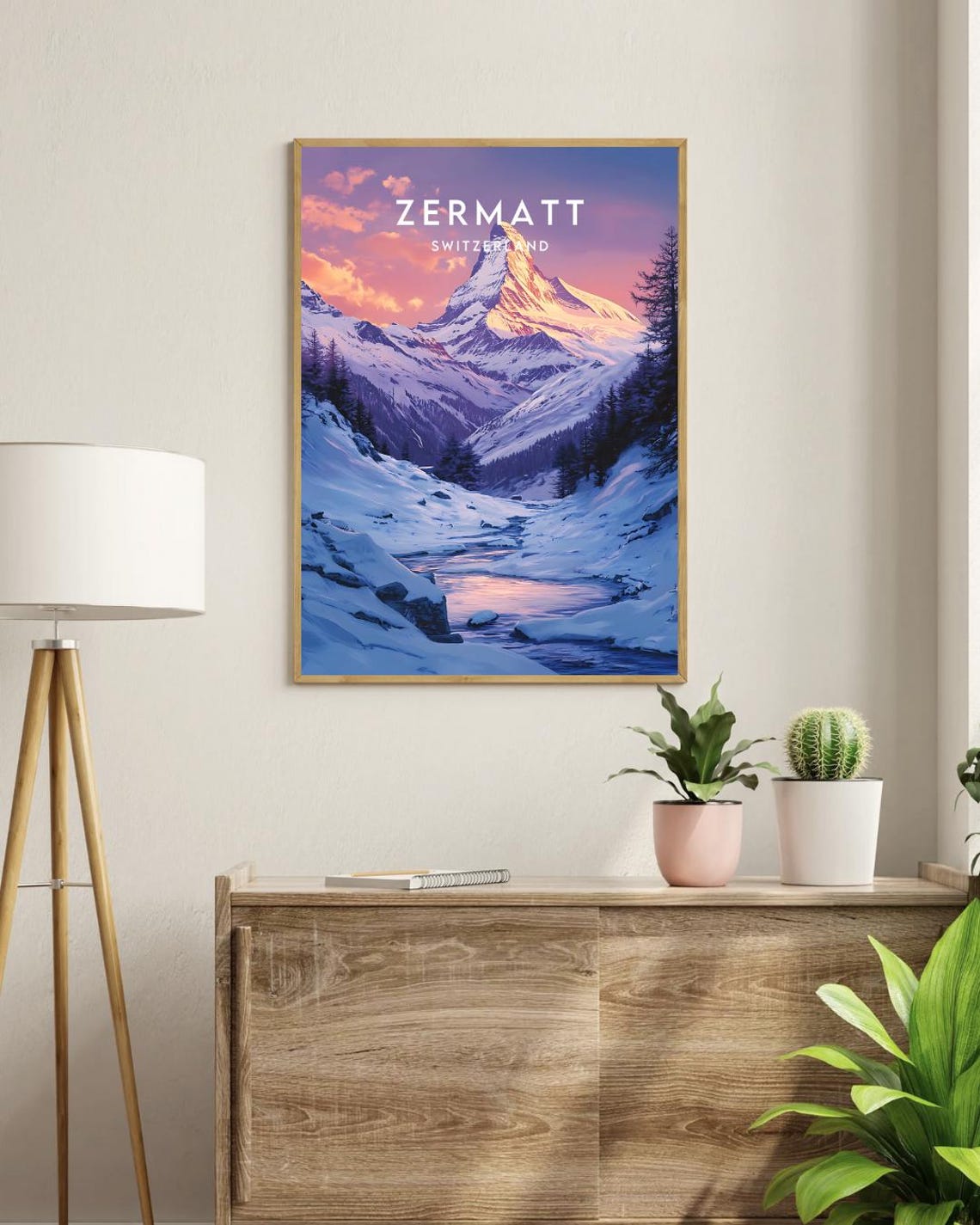 Zermatt Travel Print Switzerland Zermatt Poster Switzerland Poster Travel Wall Art Switzerland Print Switzerland Zermatt Print - Image 3