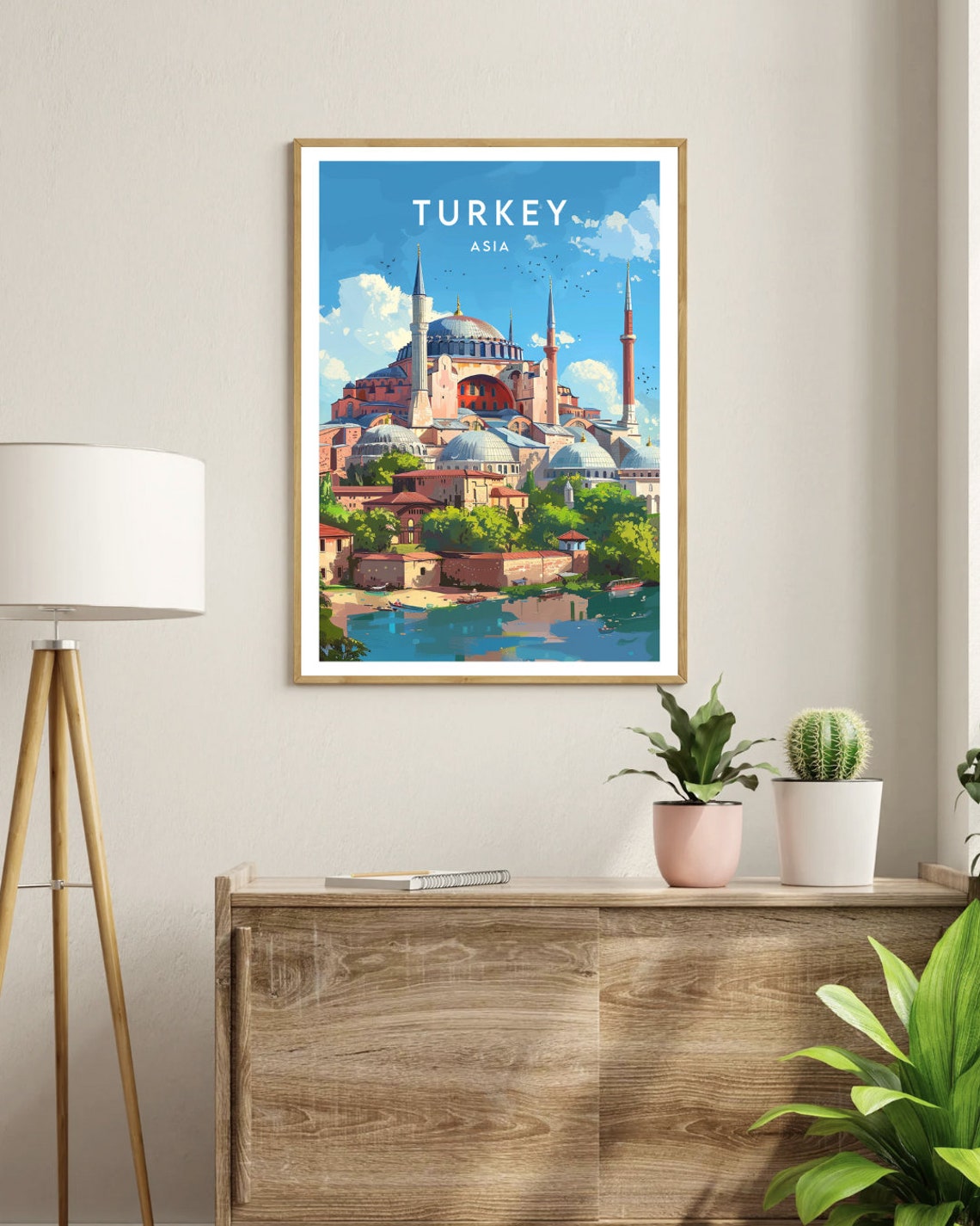 Turkey Travel Print Asia Travel Poster Turkey Poster Travel Wall Art Turkey Print Turkey Istanbul Istanbul Poster Turkey Wall Art - Image 3