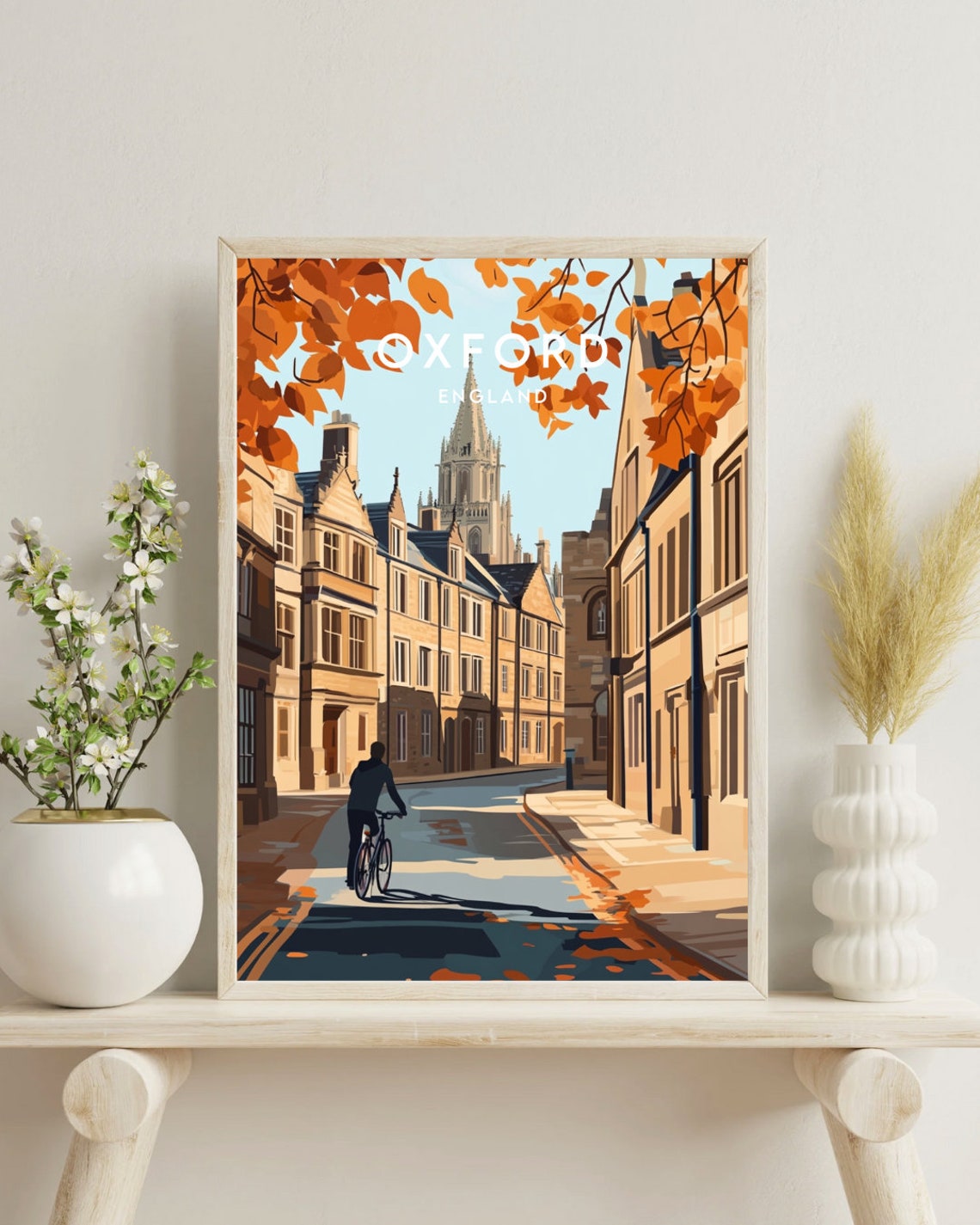 Oxford Travel Print England Oxford Poster England Poster Travel Wall Art England Print England Europe Oxford Wall Art English - Image 4
