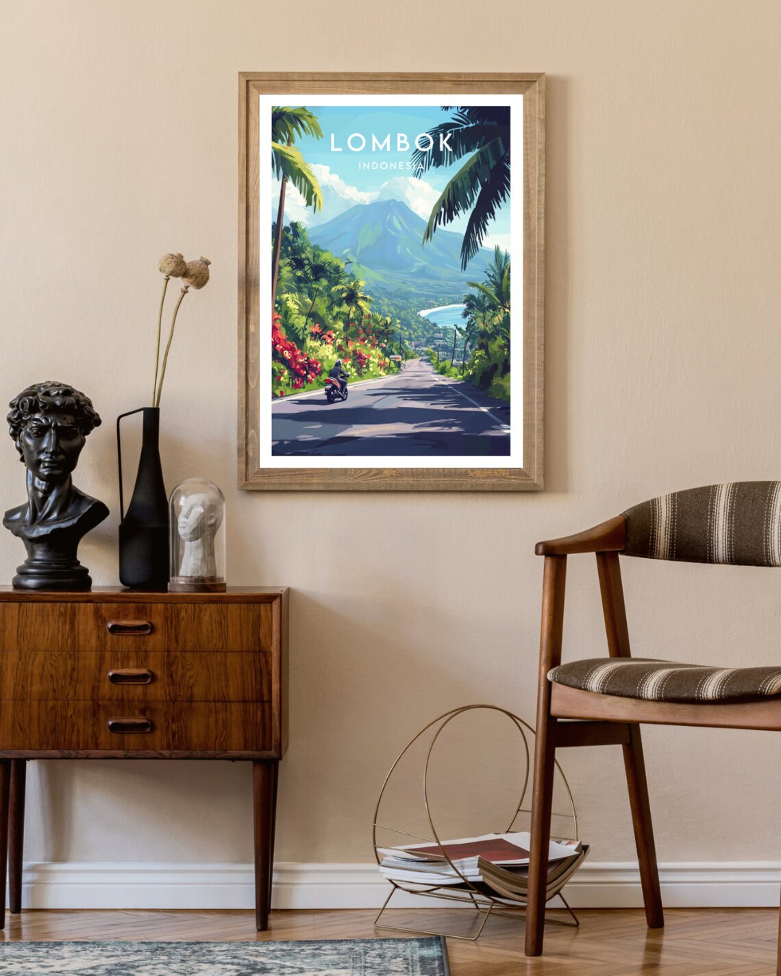 Lombok Travel Poster, Indonesia Place Print - Image 2