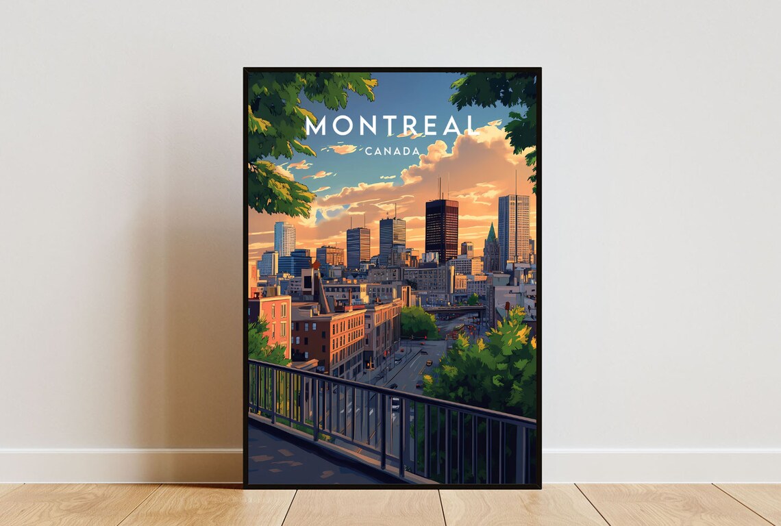 Montreal Travel Poster, Canada and North America