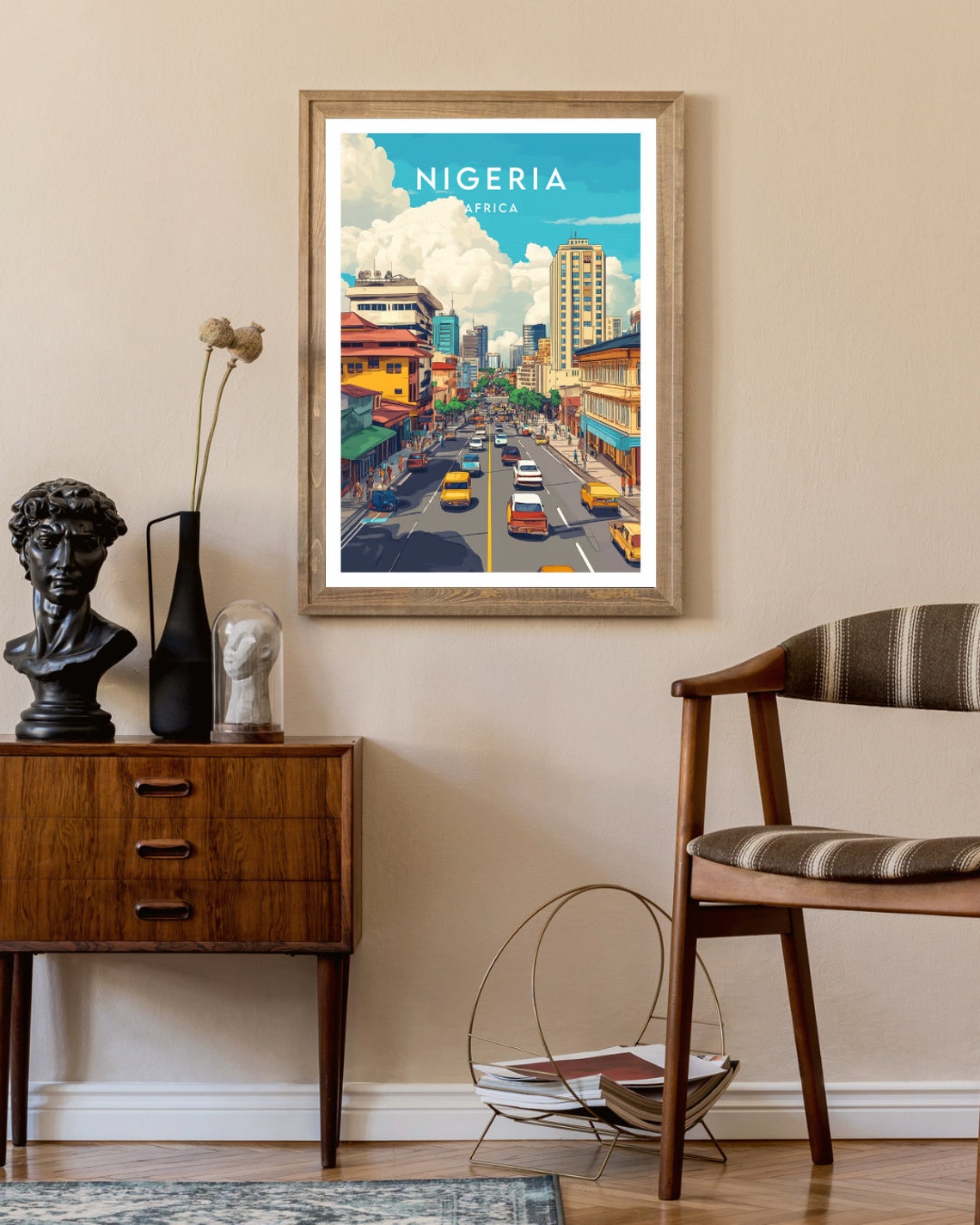 Nigeria Travel Print Africa Nigeria Poster Africa Poster Travel Wall Art Africa Print Nigeria Wall Art Nigeria Print Lagos Poster - Image 2