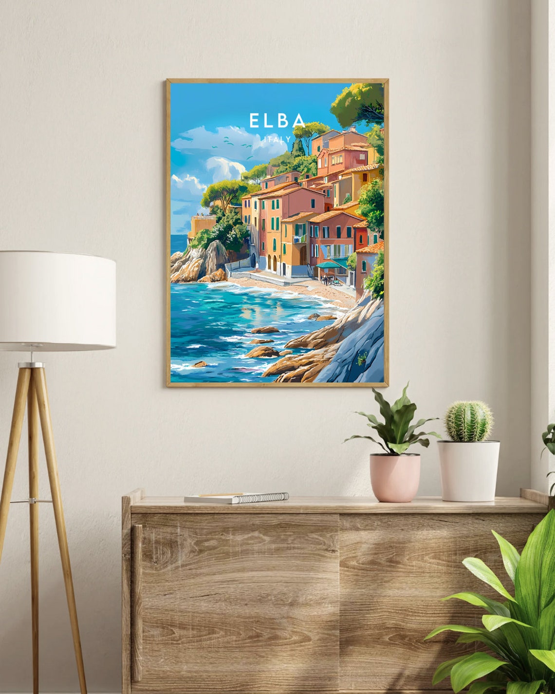 Elba Travel Print Italy Elba Poster Italy Poster Travel Wall Art Italy Print Italy Wall Art Europe Elba Print Italian Elba Art - Image 3