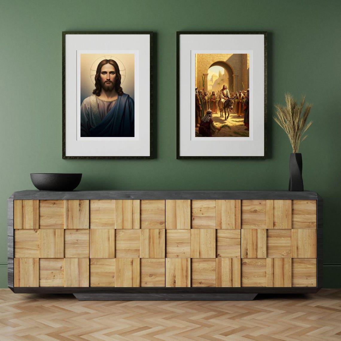 Jesus Christ Palm Sunday Triumphal Entry into Jerusalem Poster - Image 2