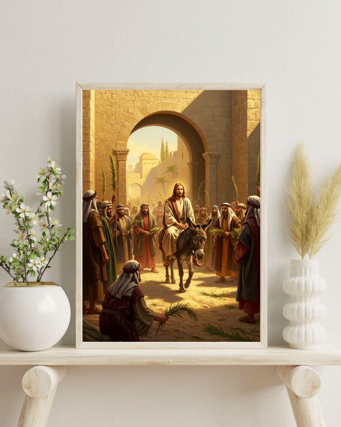 Jesus Christ Palm Sunday Triumphal Entry into Jerusalem Poster - Image 3