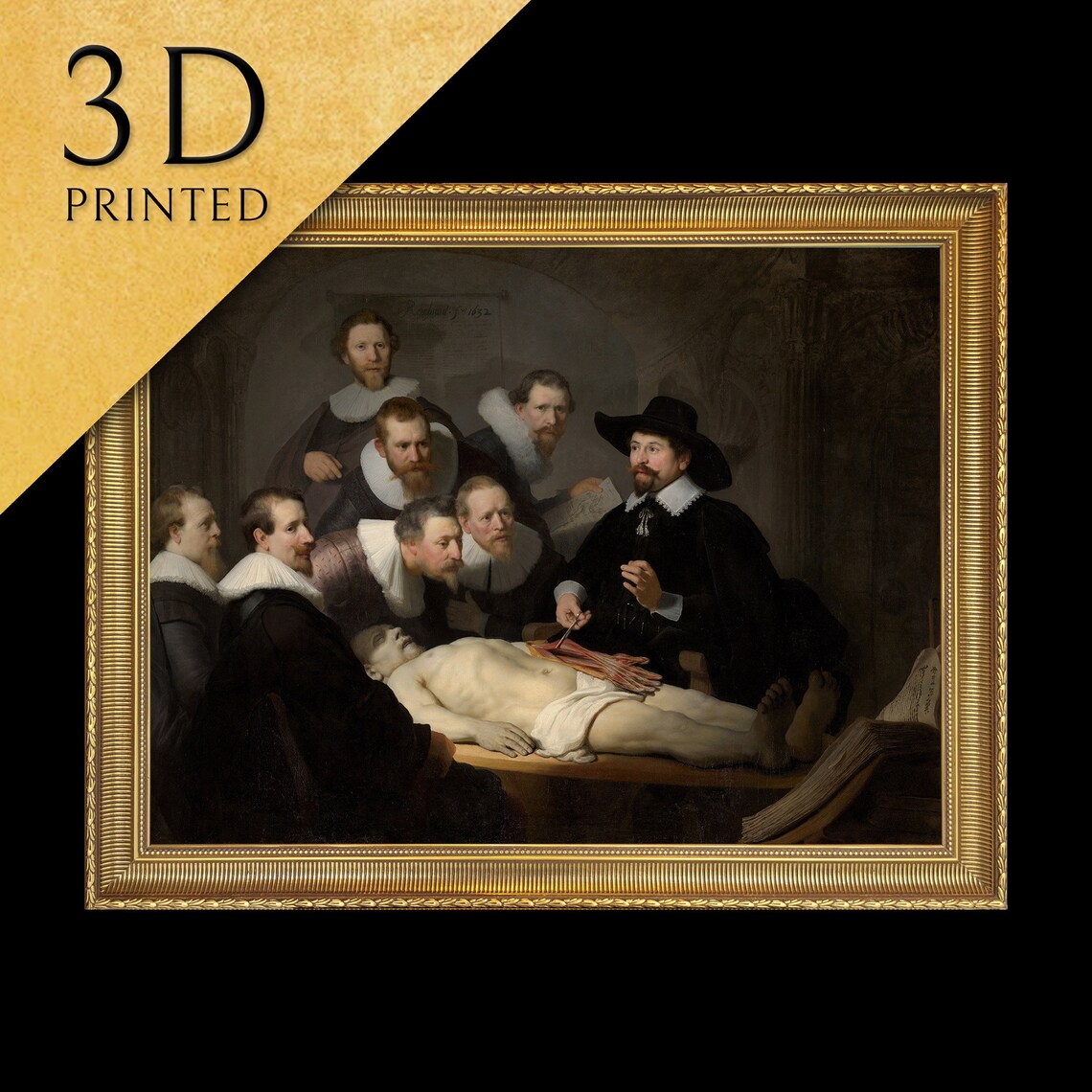 Rembrandt Anatomy Lesson Of Doctor Tulp Group Baroque Poster