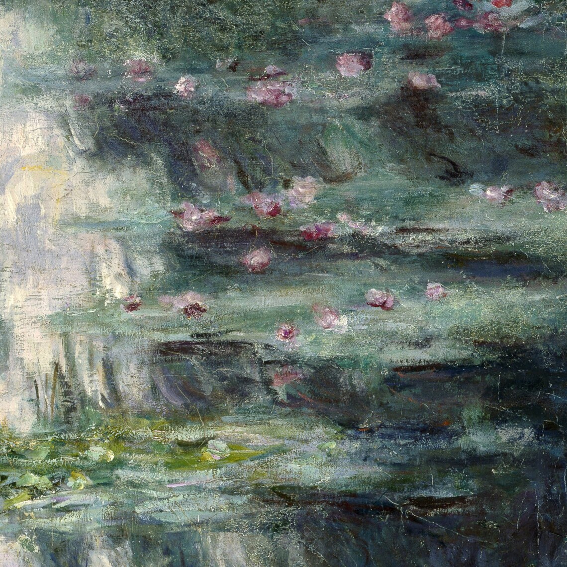 Monet-Inspired Pond With Water Lilies Art Print - Image 2
