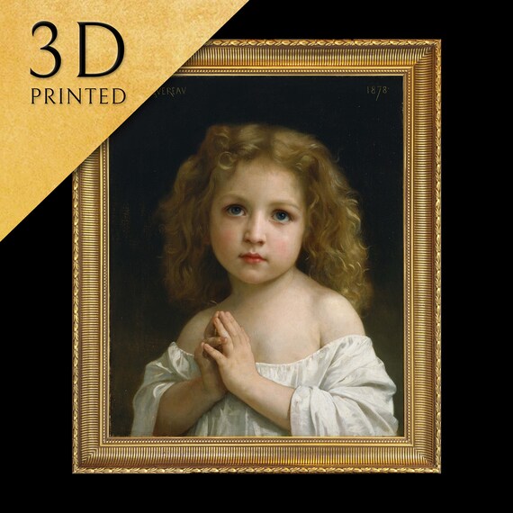 William Adolphe Bouguereau Classic Little Girl Portrait Poster