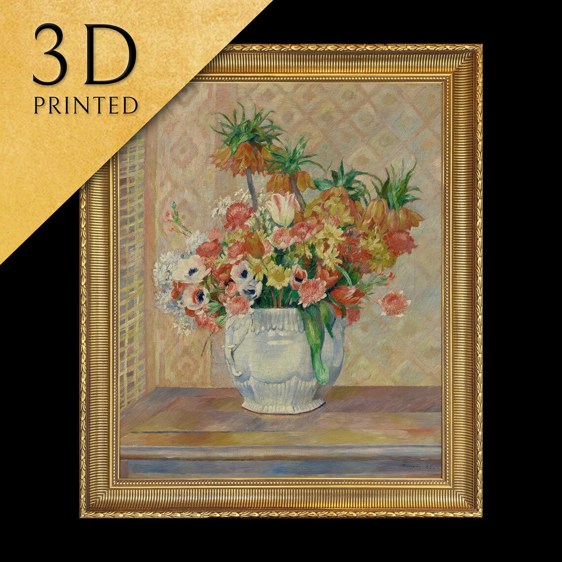 Pierre Renoir Spring Bouquet Floral Still Life Impressionist Poster