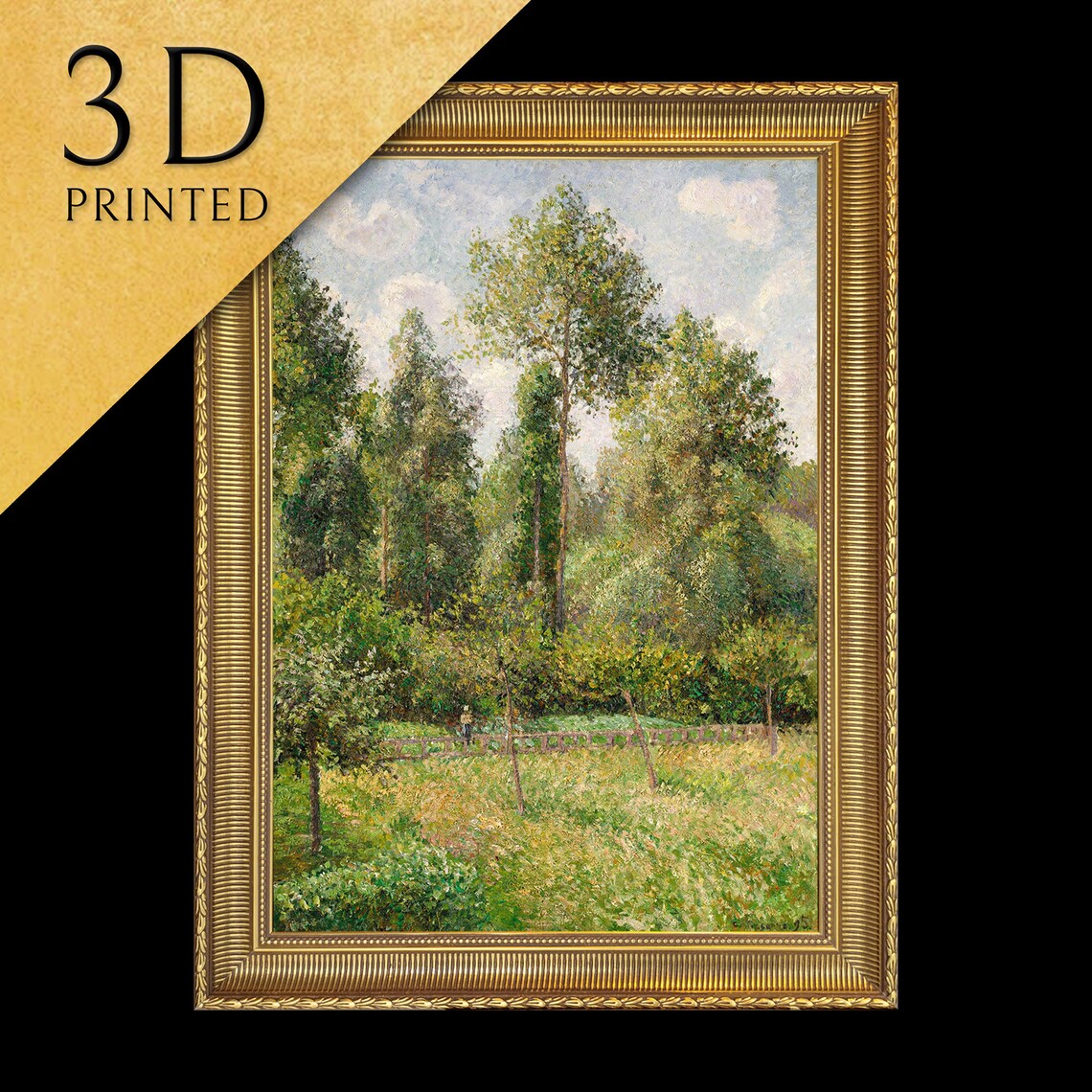 Poplars at Éragny by Camille Pissarro Art Print