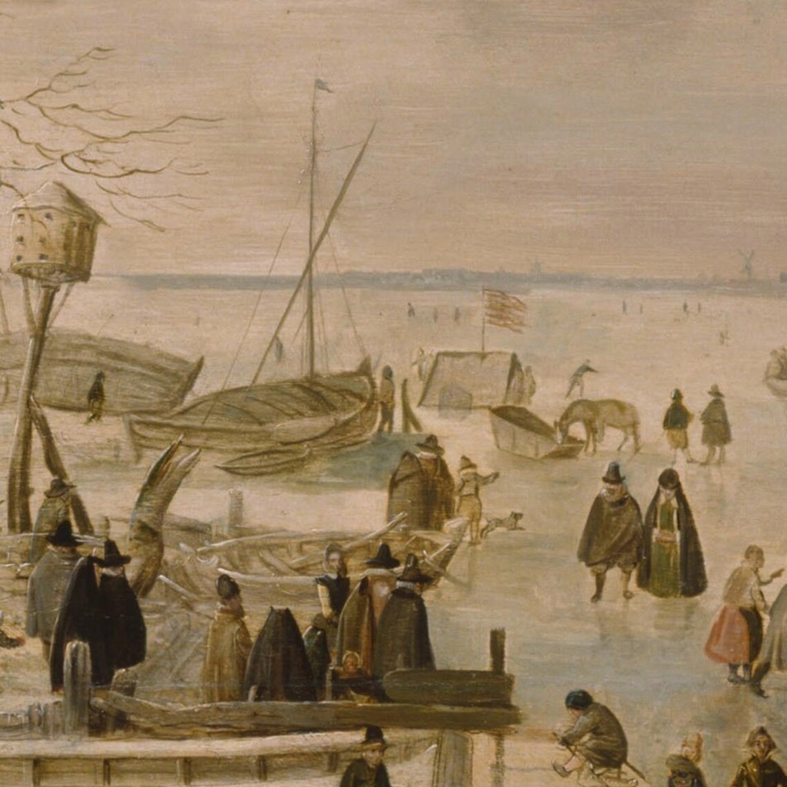 Winter Landscape by Hendrick Avercamp, Art Print - Image 3