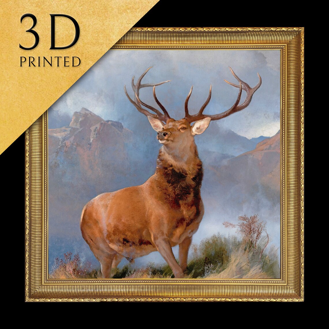 Edwin Landseer Majestic Monarch of the Glen Highland Stag Poster
