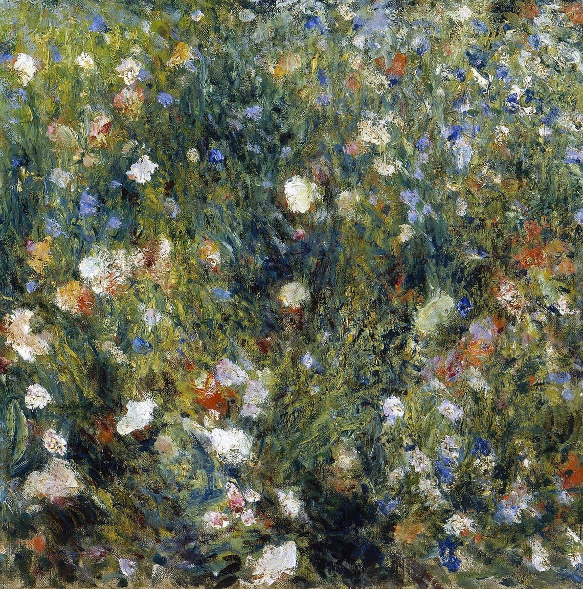 Renoir Woman with a White Parasol in a Flower Garden 1875 Poster - Image 2