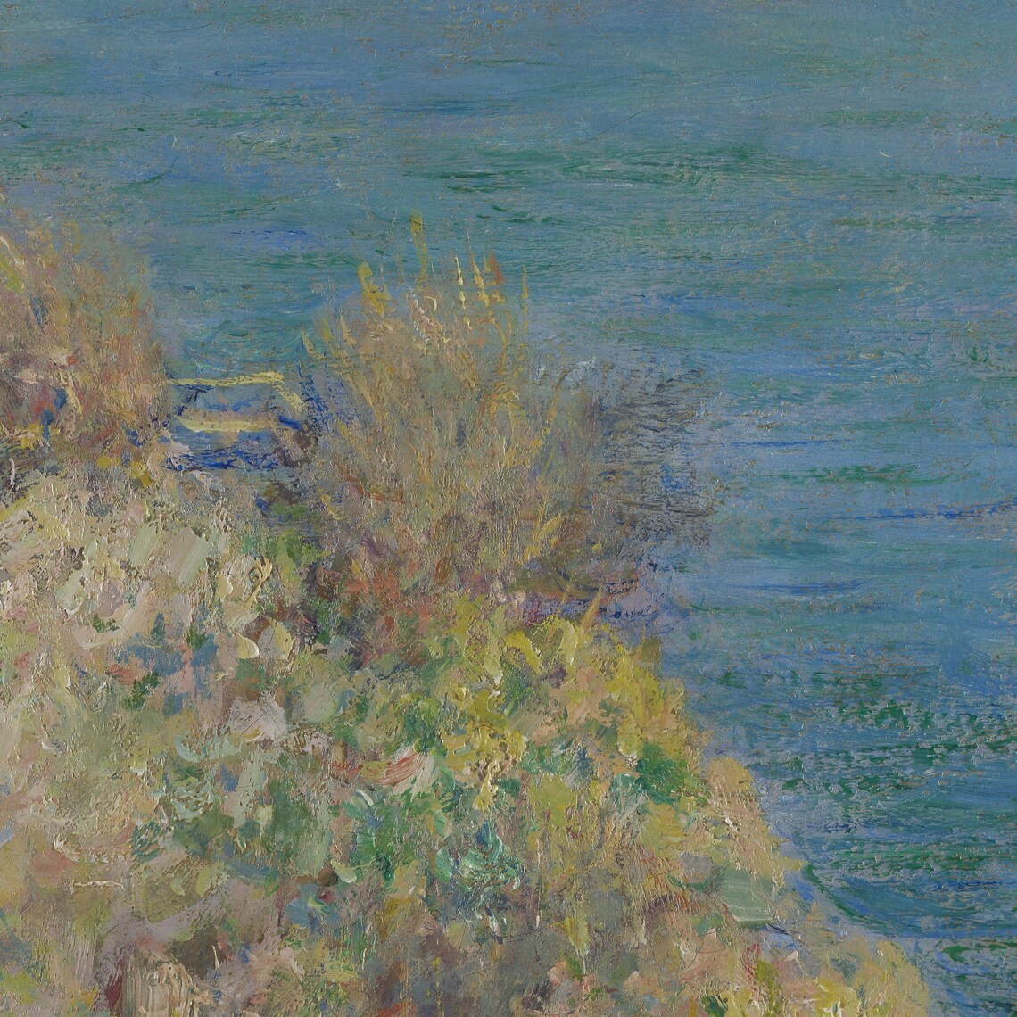 La Maison du Pecheur Varengeville by Claude Monet Coastal Cliff House Poster - Image 2