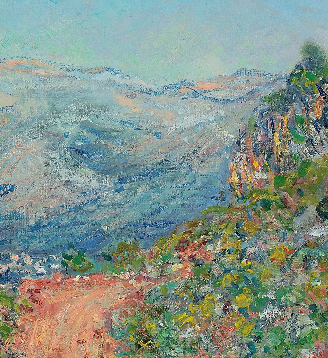 Claude Monet La Route Rouge Pres De Menton Art Print - Image 3