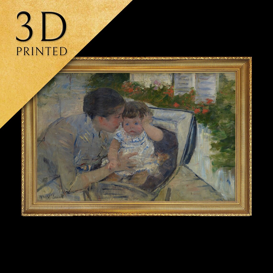 Mary Cassatt Susan Comforting Baby Mother Child Impressionist Poster