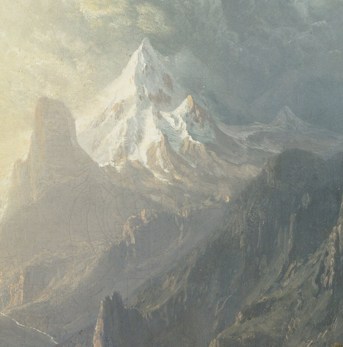 Albert Bierstadt In the Sierras Snow Peak Lake Reflection Poster - Image 2