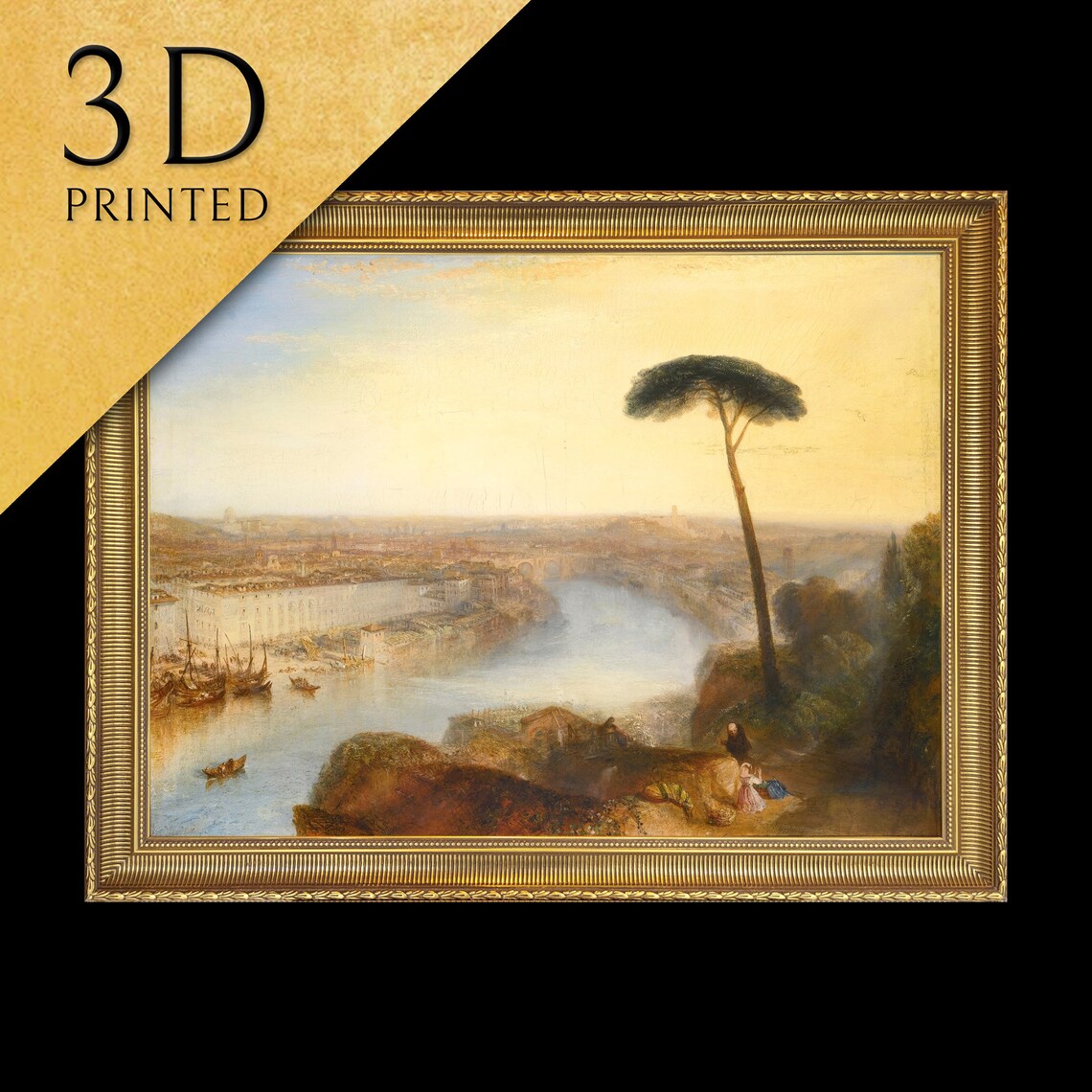 JMW Turner Rome From Mount Aventine Italian River Cityscape Poster
