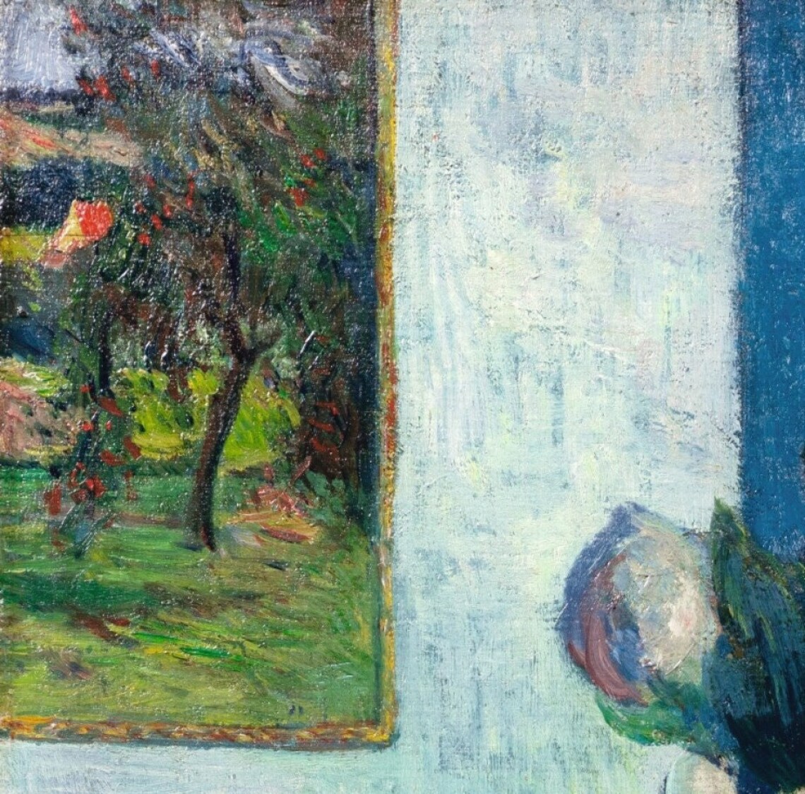 Paul Gauguin Still Life Chinese Peonies Vase Floral Textured Print - Image 3