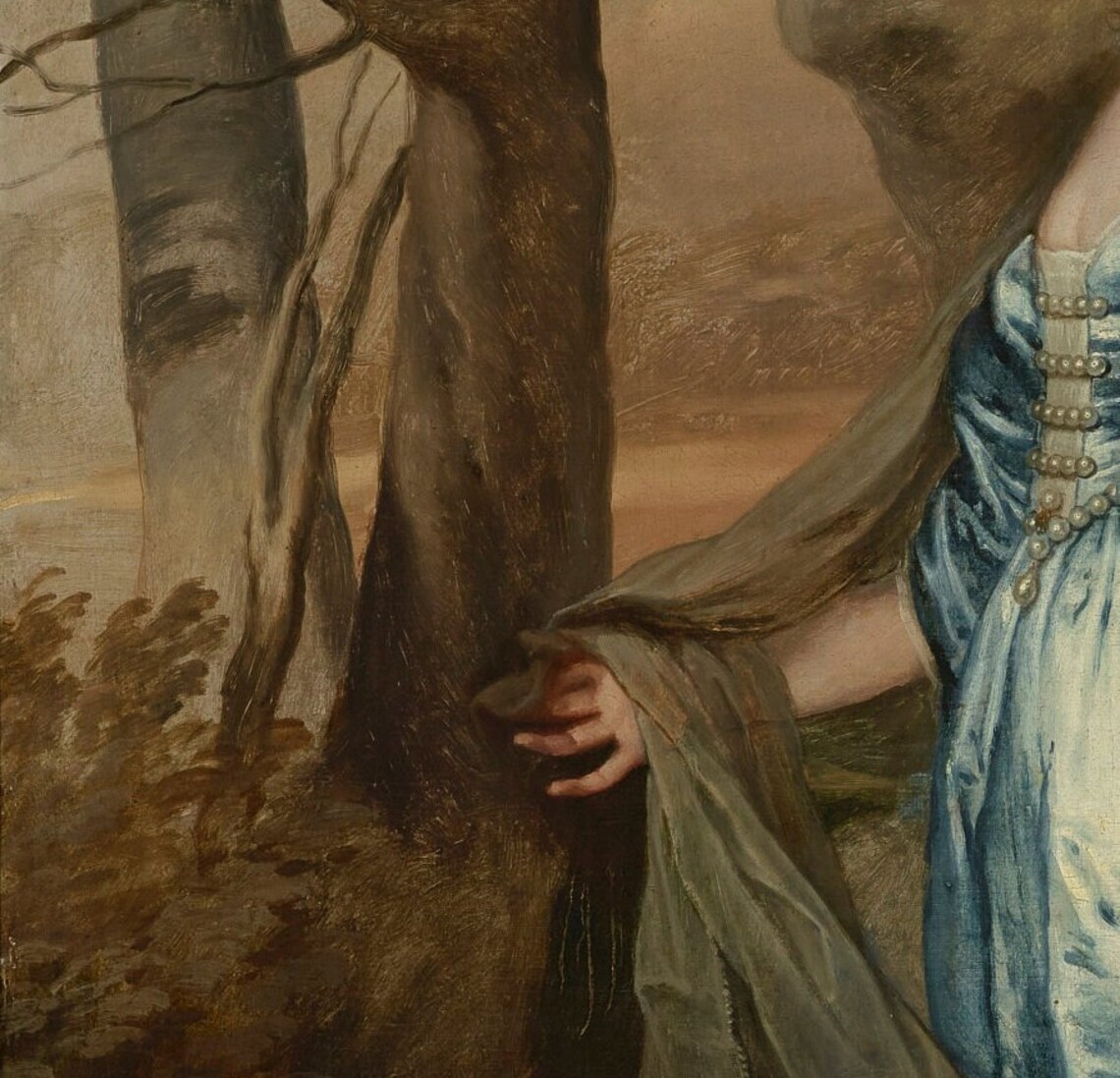 Anthony Van Dyck Lady Anne Carey Blue Gown Baroque Portrait Poster - Image 2