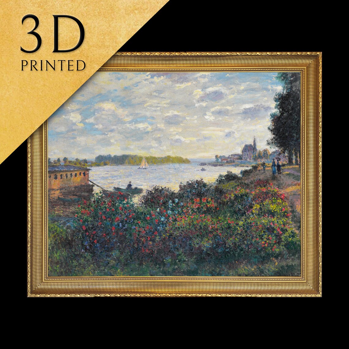 La Seine À Argenteuil, Monet-Inspired Art Print