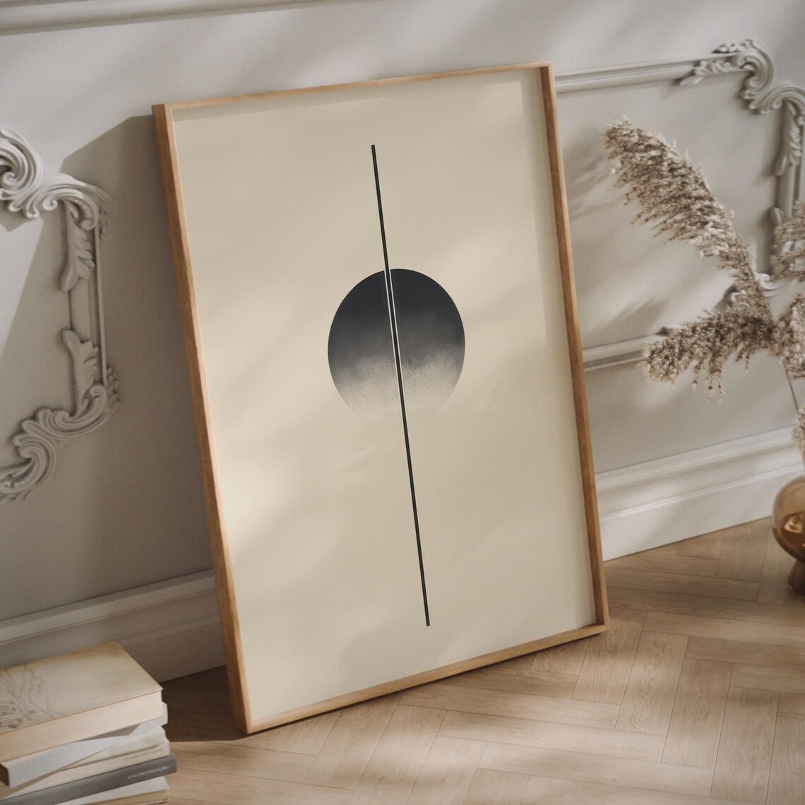 Tranquil Form Japandi Minimalist Zen Circle Art Print - Image 2