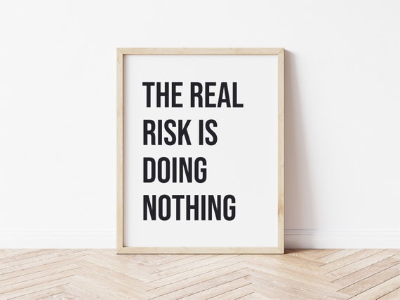 Minimalist Motivational Quote Art, Modern Decor
