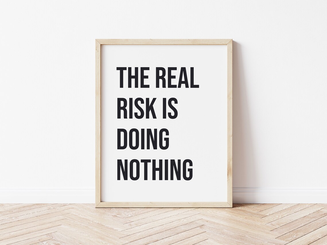 Minimalist Motivational Quote Art, Modern Decor