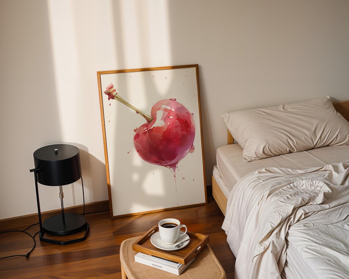 Cherry Art Print, Kitchen And Room Decor - Image 2