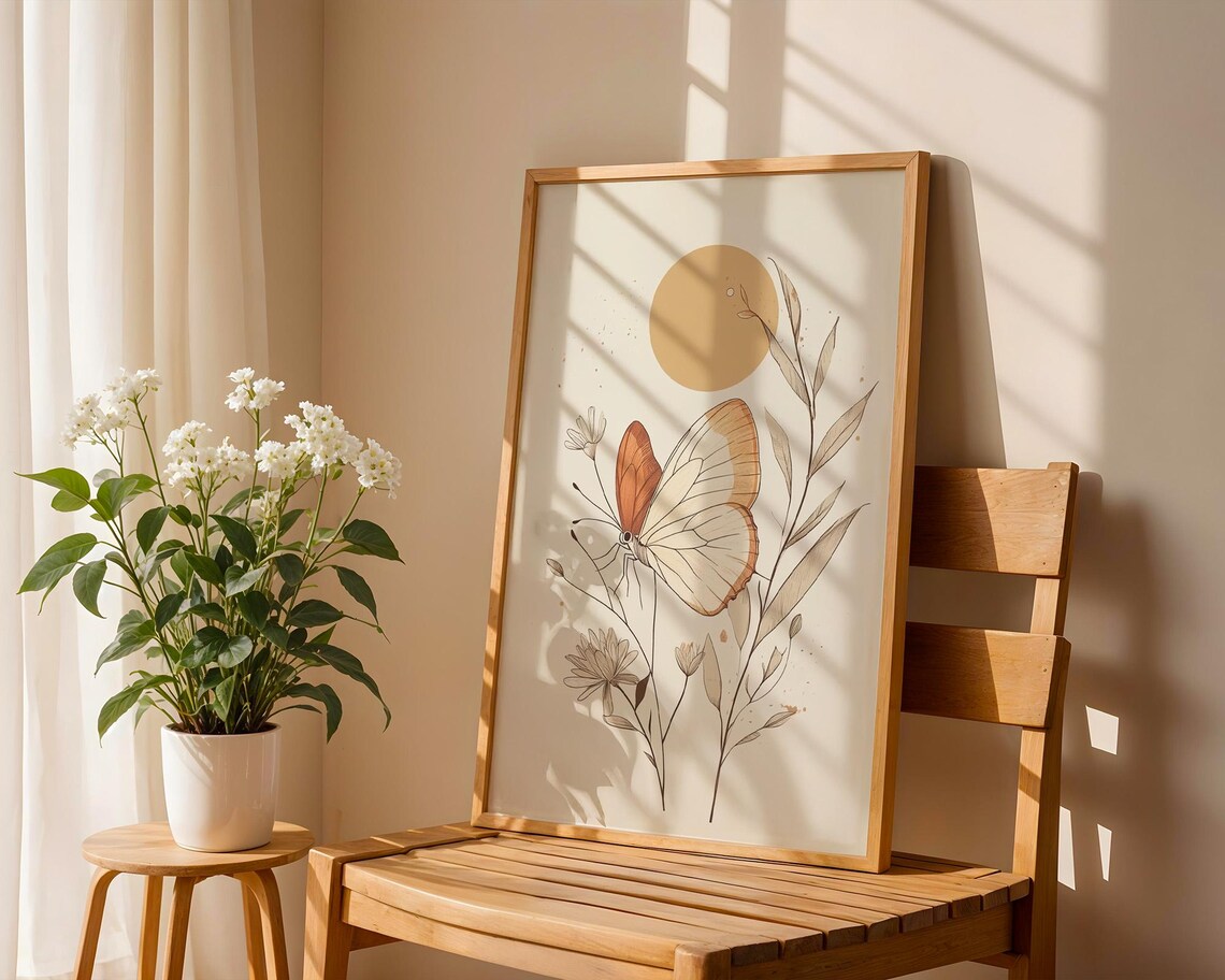 Butterfly Home Kitchen Office Decor, Art Print - Image 3