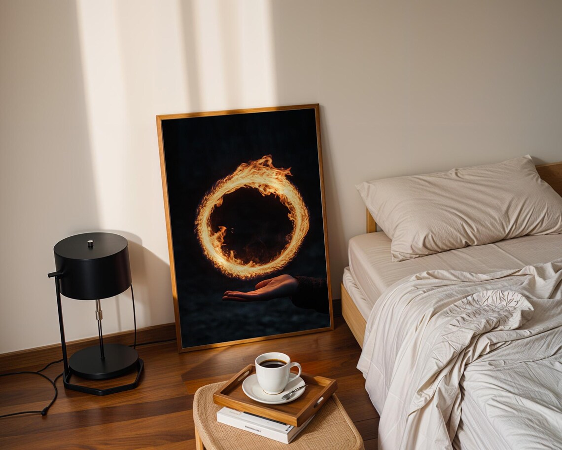 Smooth Ring of Fire Art Print, Home Decor - Image 2