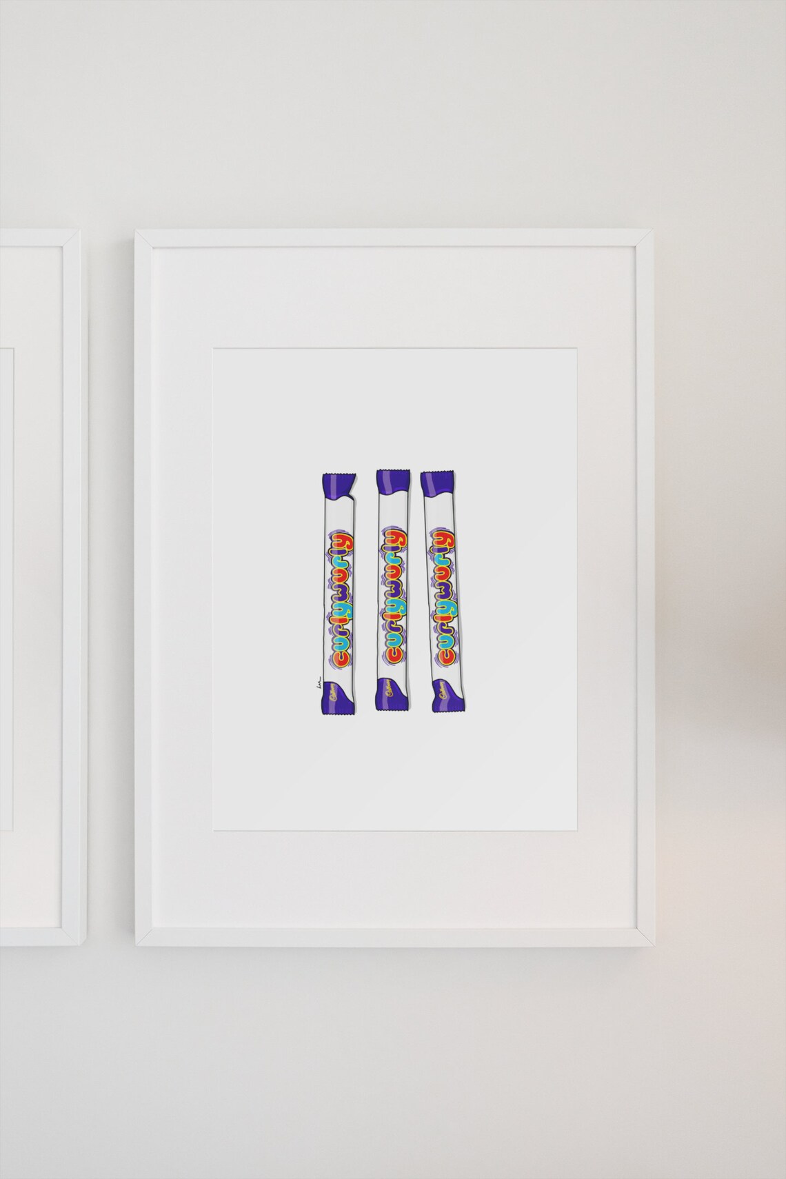 Curly Wurly Print File Illustration, Australian Decor