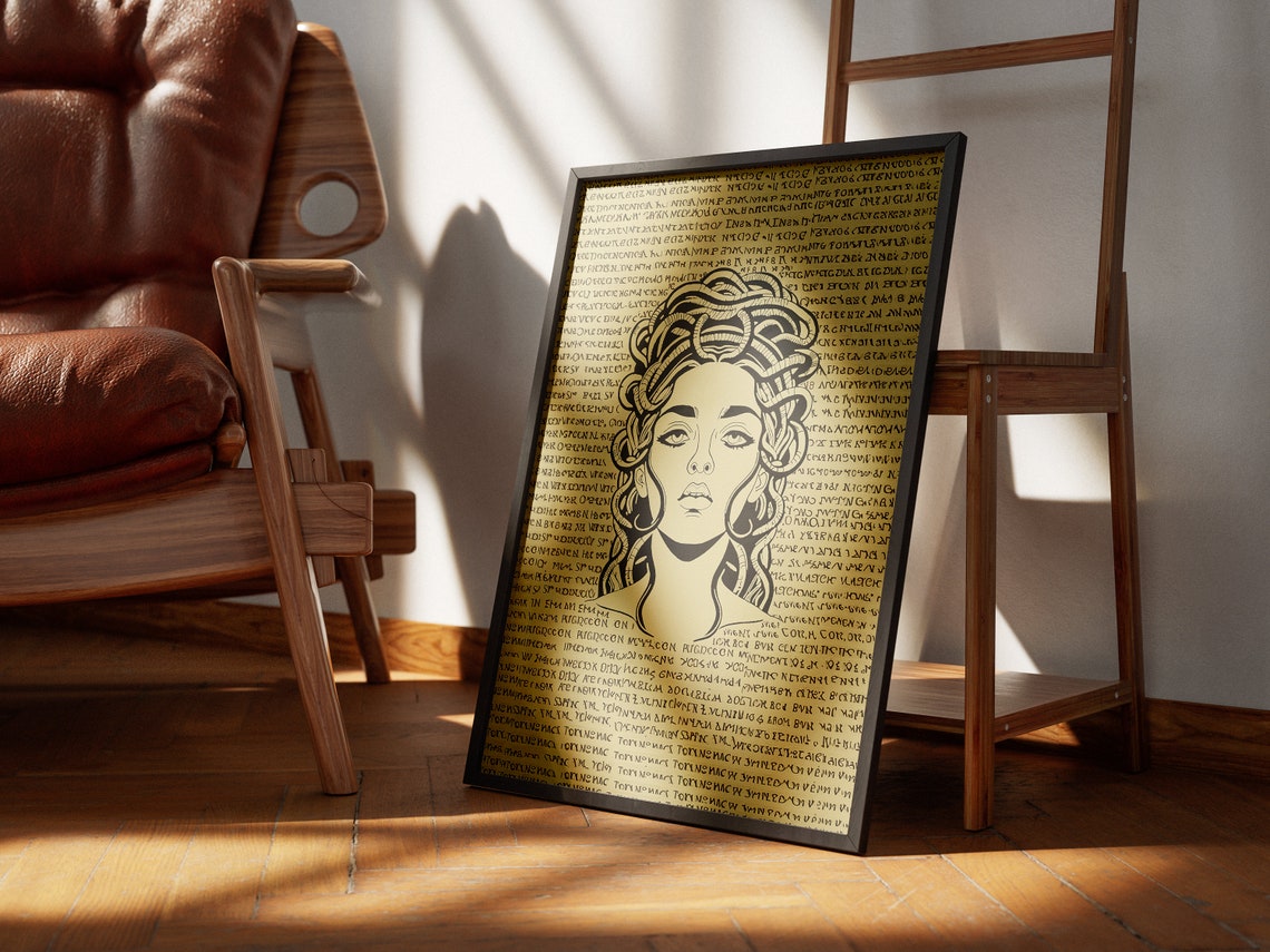 Retro Feminism Wall Art Feminism Poster Feminism Art Print Vintage Art Print Vintage Feminism Poster Medusa Poster Medusa Print - Image 3